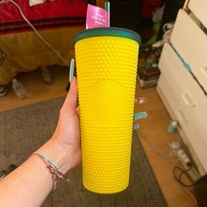 Yellow and Green Tumbler